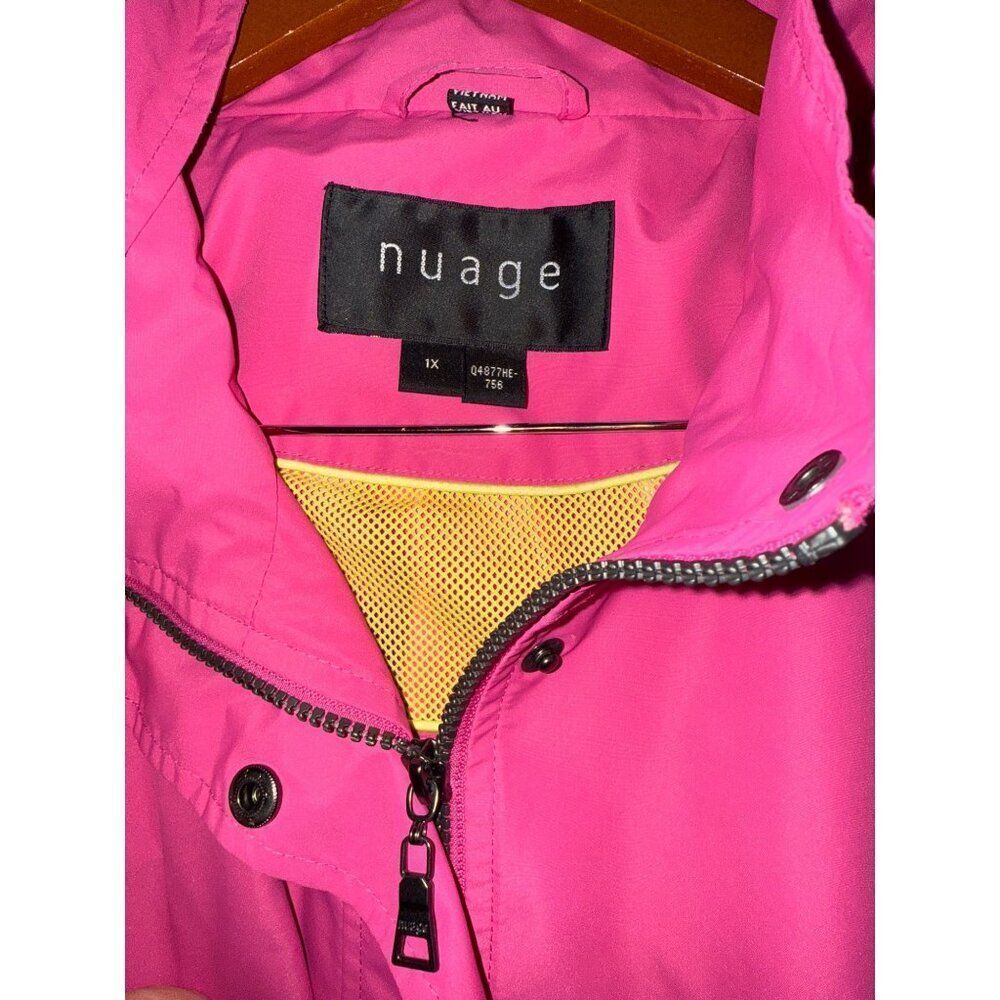 Nauge PinkโFloralโ Magic Print Raincoat Q4877HE-756 Sz 1X - Picture 11 of 16